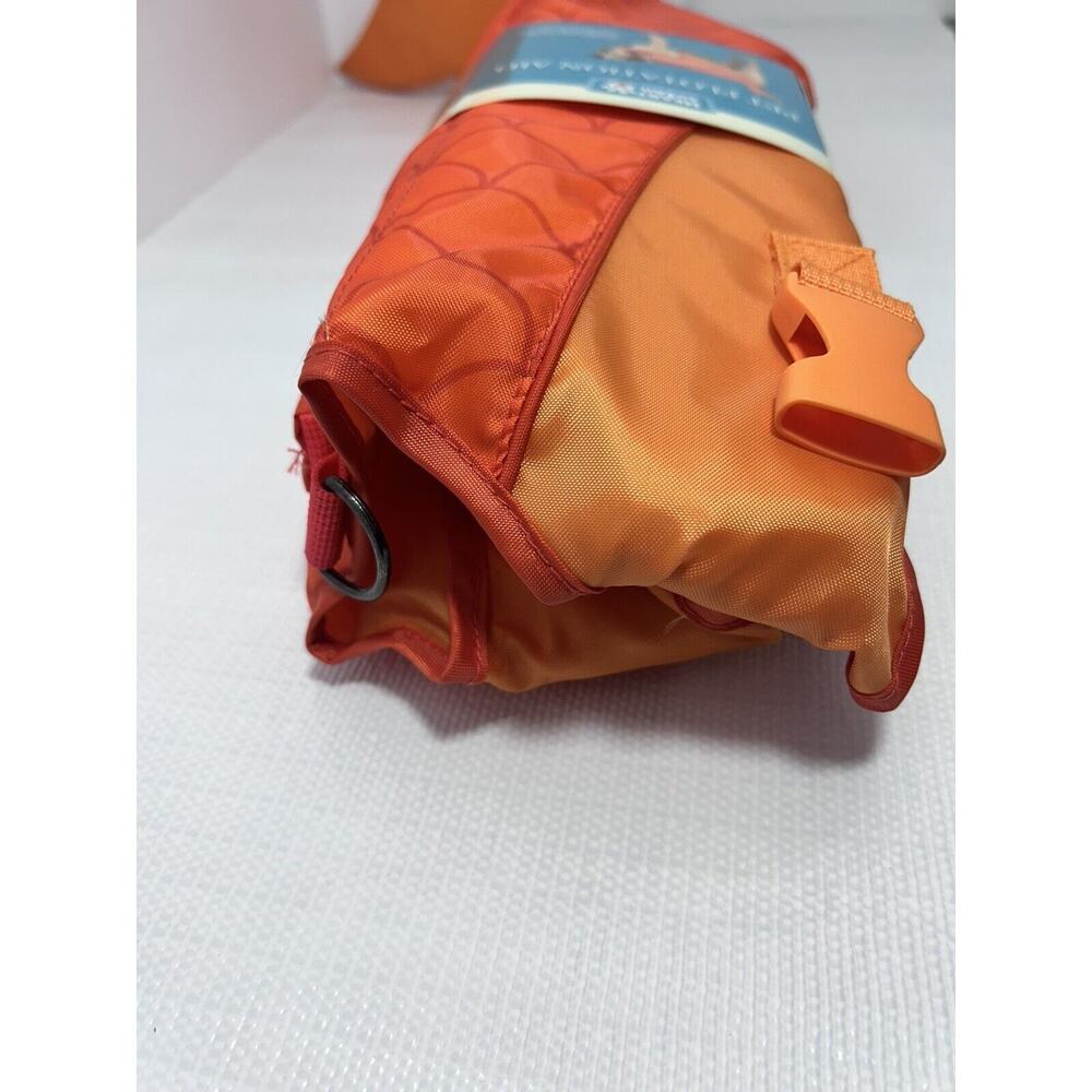 New Orange Fish Dog Life Jacket Goldfish Sz Large 70-110 Ibs Handle And Tail - Picture 11 of 12